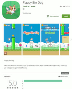 ゲームアプリに偽装した不正アプリ「Flappy Birr Dog」